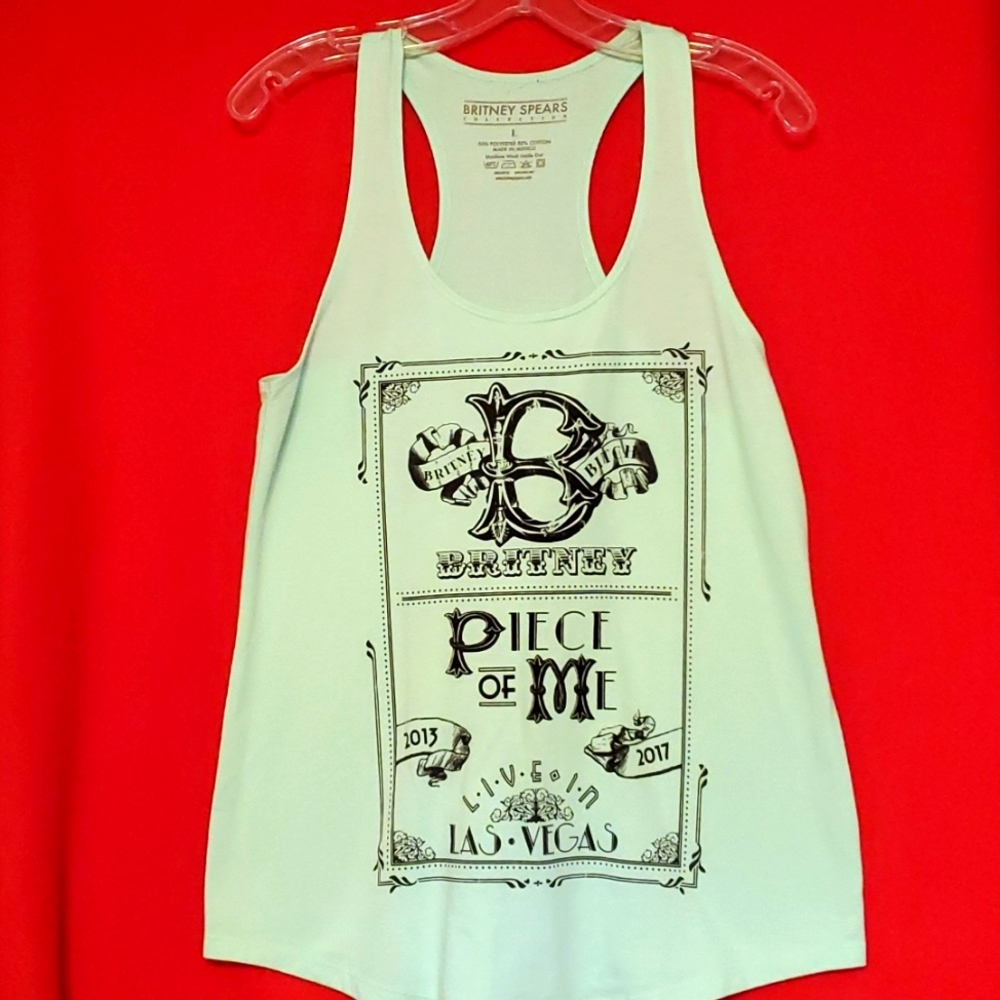 Britney Spears raise your back concert tank